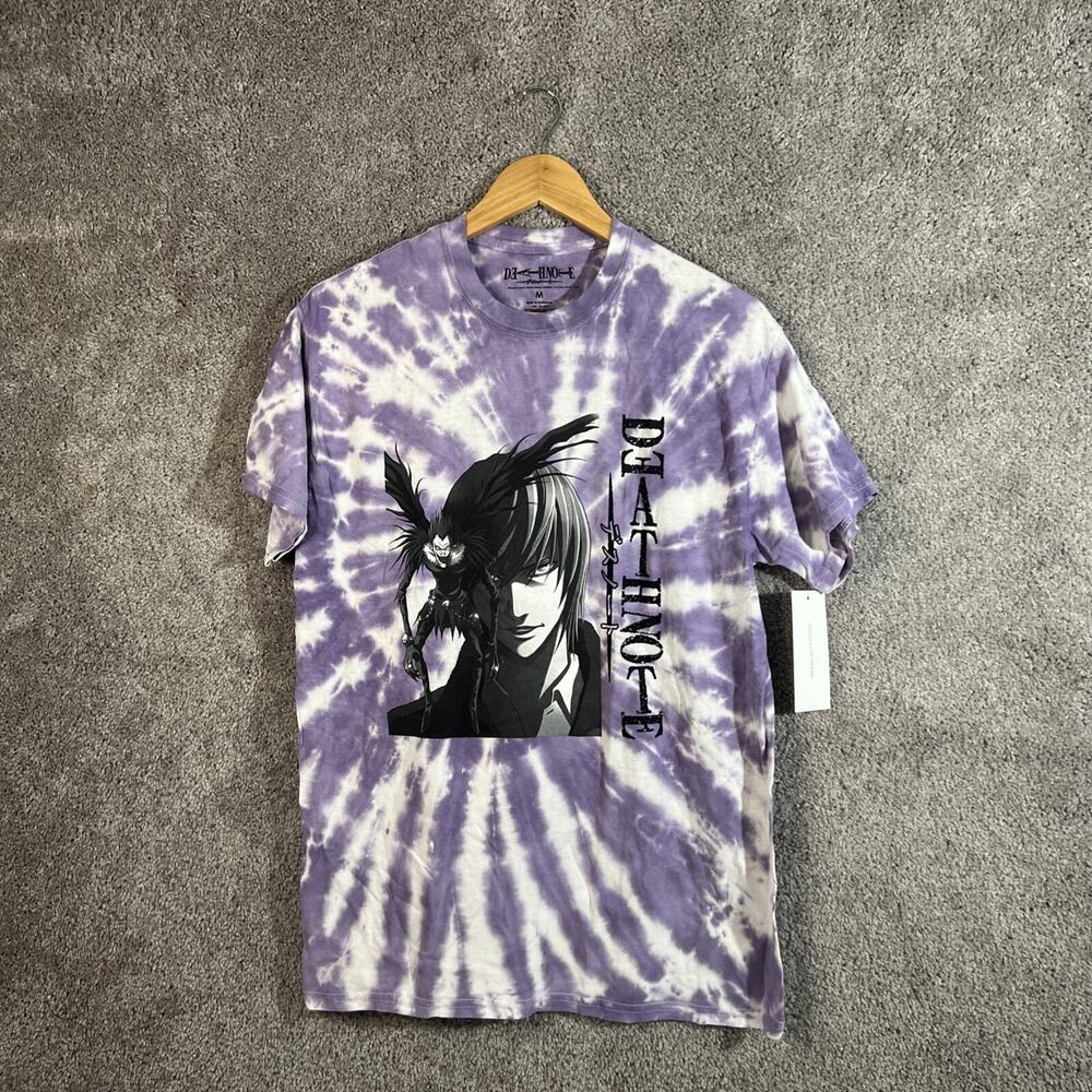 Urban Outfitters Death Note T-Shirt Womens Medium Purple Tie Dye Anime Unisex